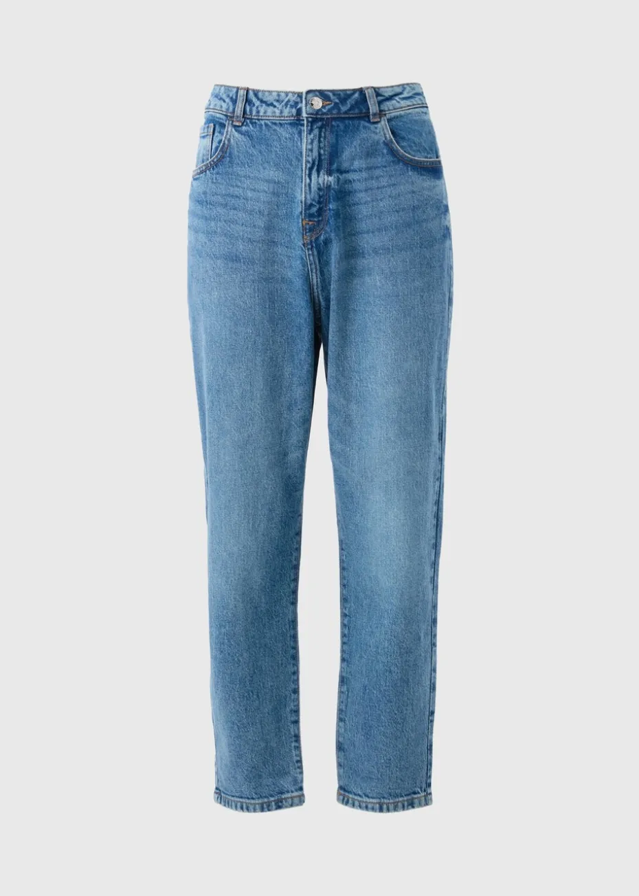 Blue Mid Wash Mom Style Jeans