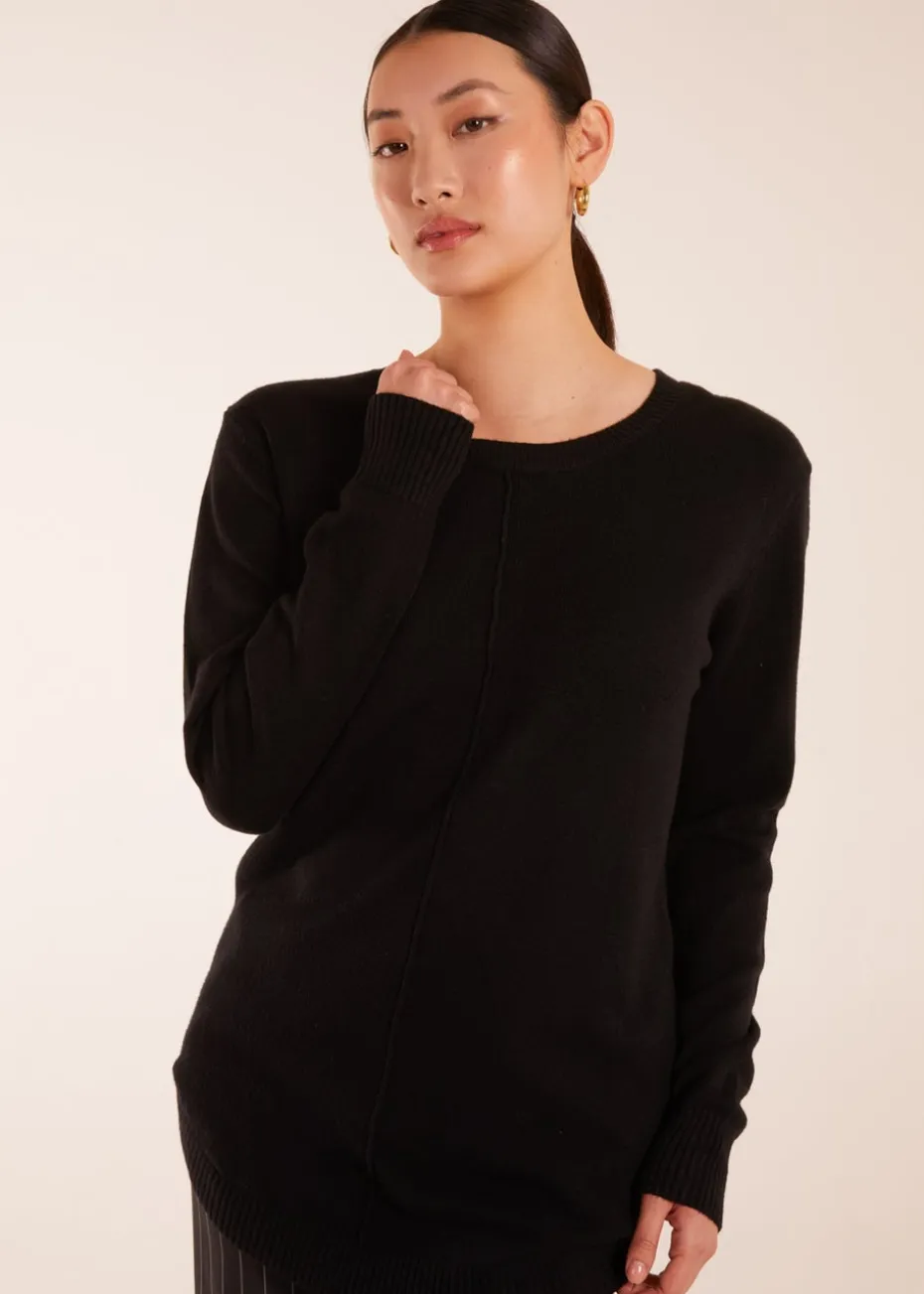 Blue Vanilla Black Middle Seam Detail Jumper
