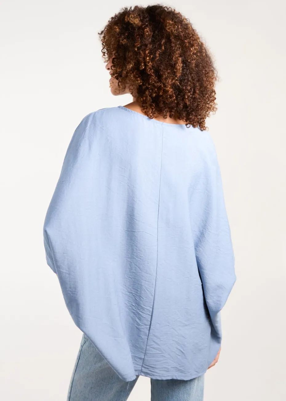 Blue Vanilla Blue Corsage Top