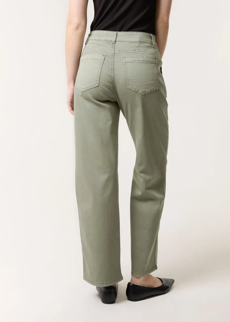 Blue Vanilla Khaki Wide Leg Pocket Trouser