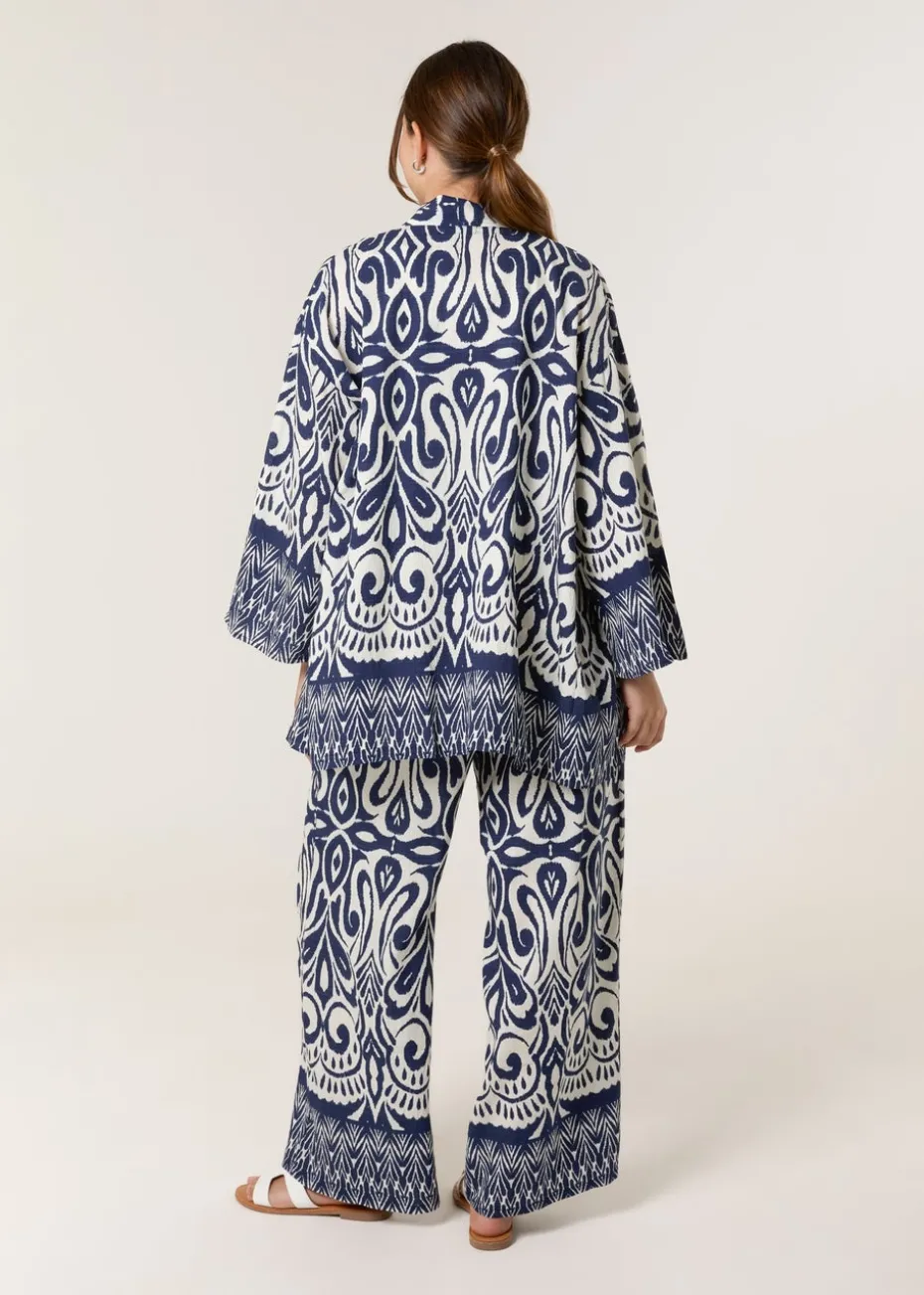Blue Vanilla Navy Ornamental Two Co Ord Set