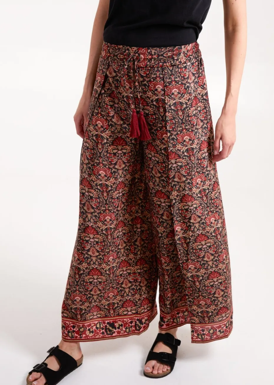 Blue Vanilla Red Wrap Trousers