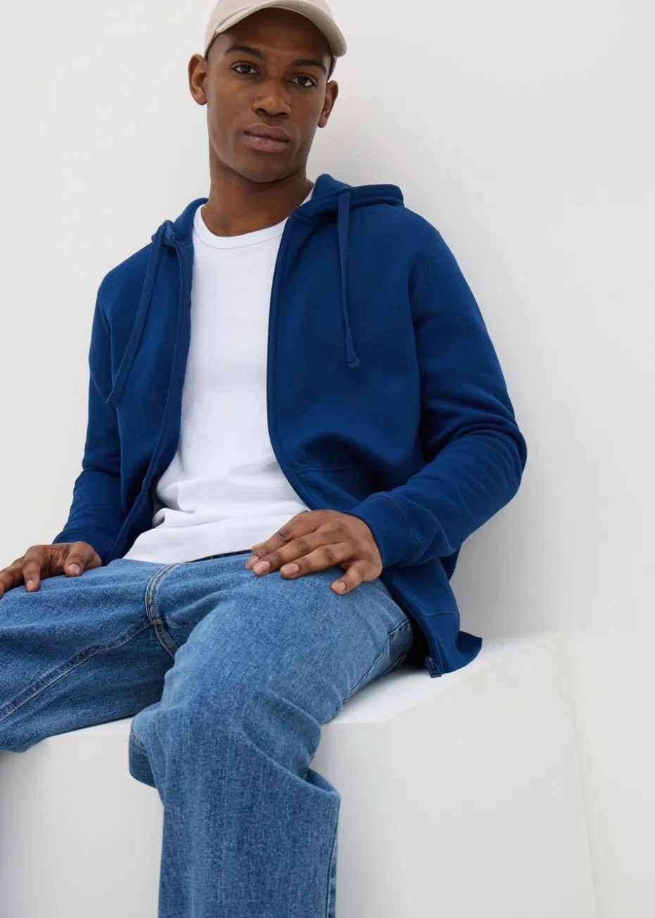Blue Zip Up Hoodie