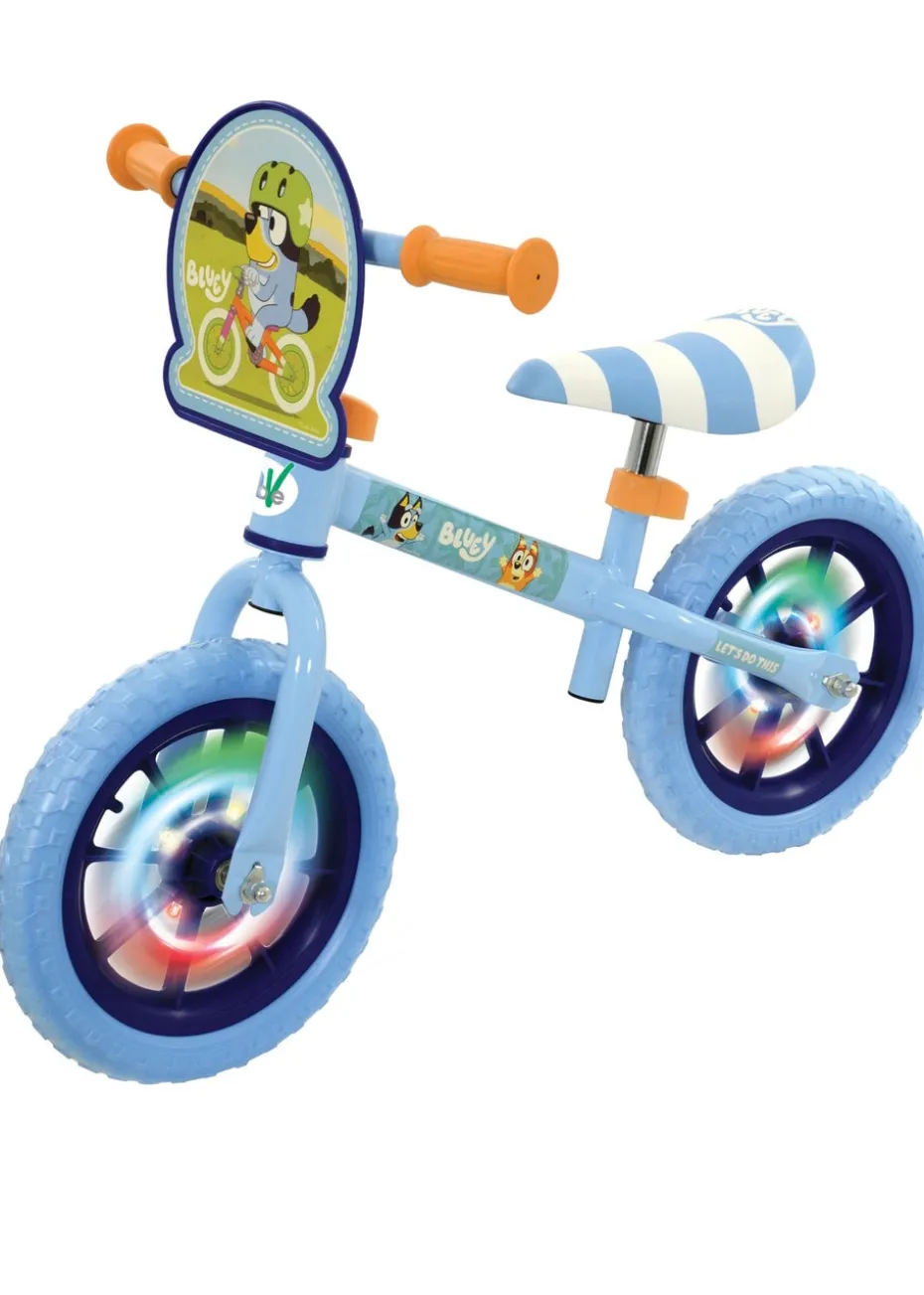 Bluey Balance Bike with Light Up Wheels (12")