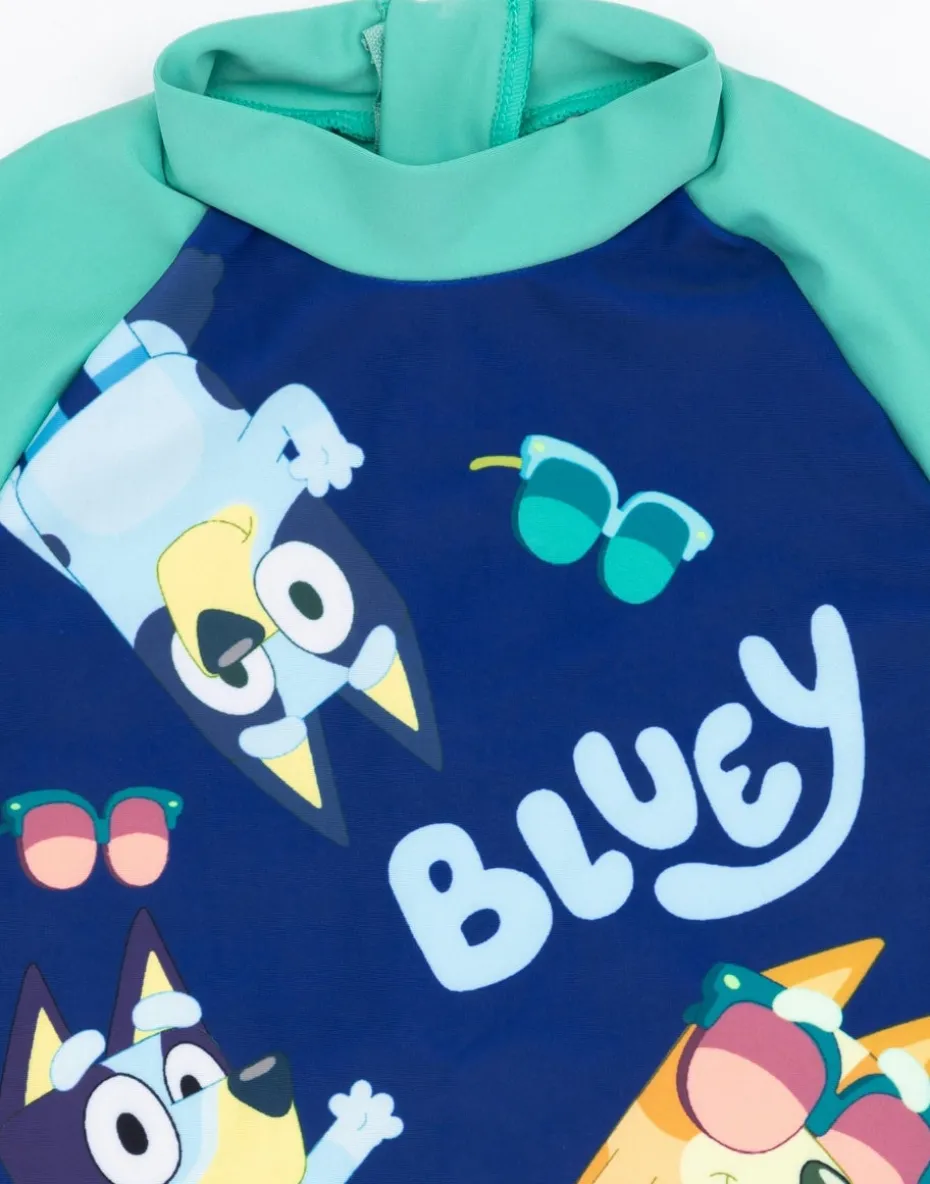 Bluey Boys Blue 1 Piece Surf Suit (18 Months-7 Years)