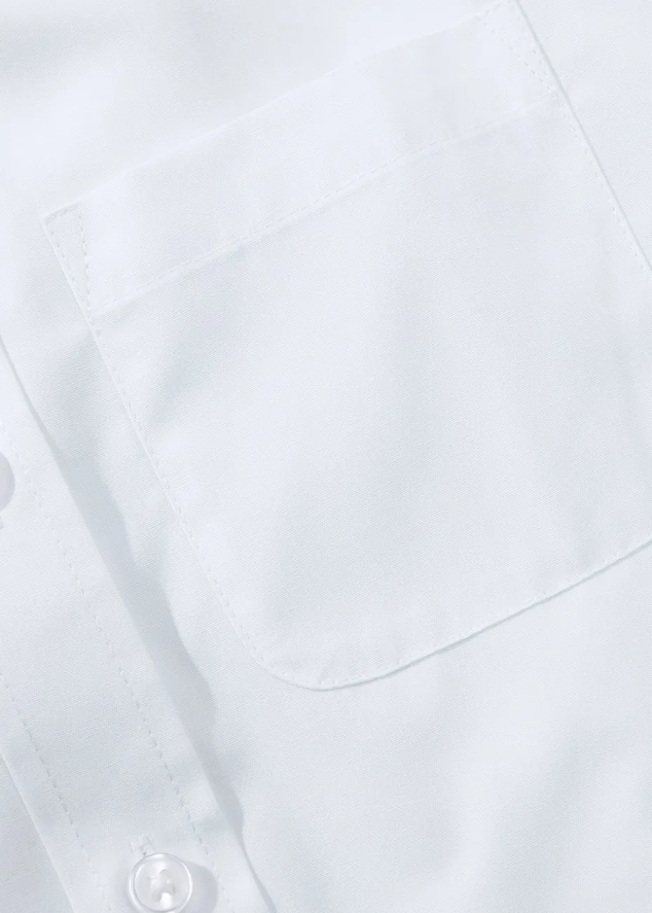 Boys 2 Pack White Short Sleeve School Shirts (4-16yrs)