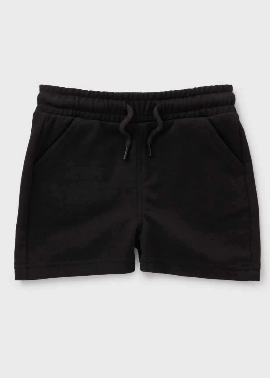 Boys Black Jogger Shorts (1-7yrs)
