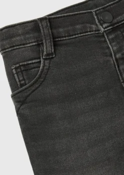 Boys Black Knitted Skinny Jeans (1-7yrs)