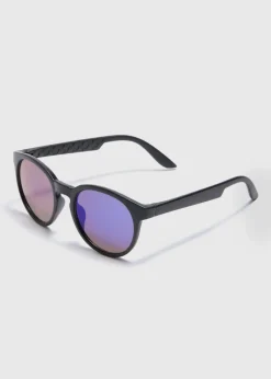 Boys Black Round Lense Sunglasses