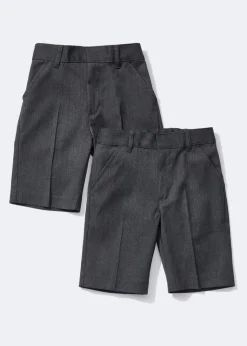 Boys Grey Classic School Shorts (3-13yrs)