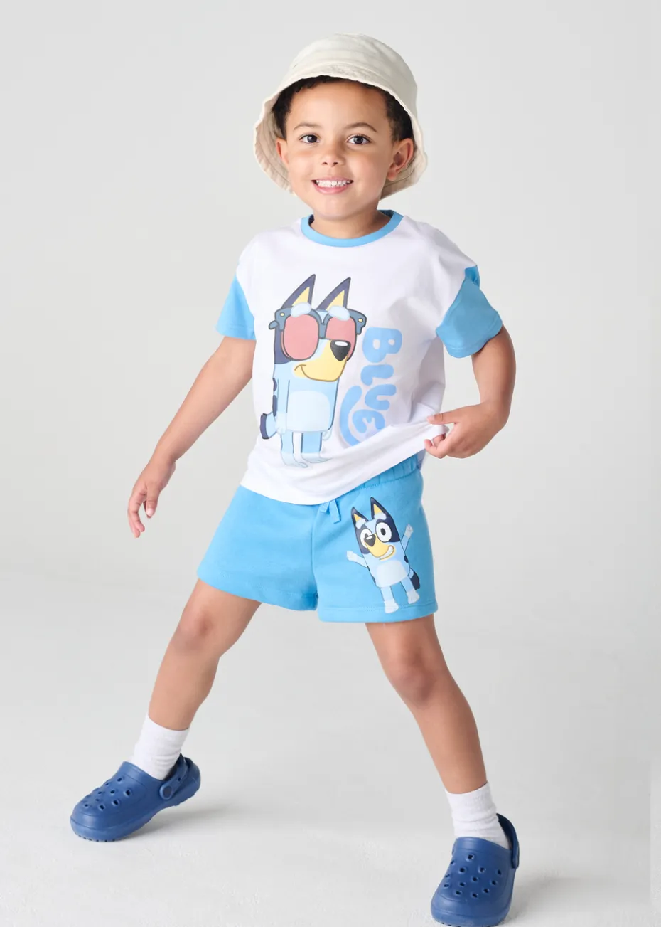 Brand Threads Bluey Blue Short Daywear Set (12 months-5 years)