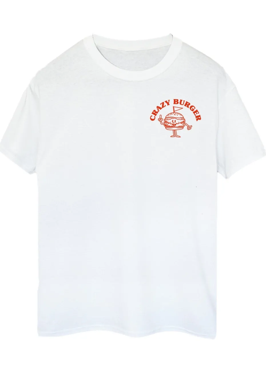 Brands In Crazy Burger White Graphic T-Shirt