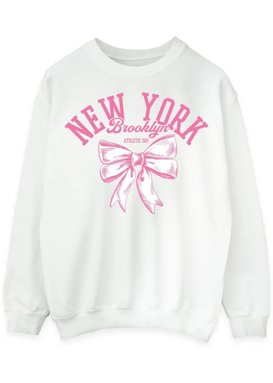 Brands In New York Ballet Bow White Sweatshirt