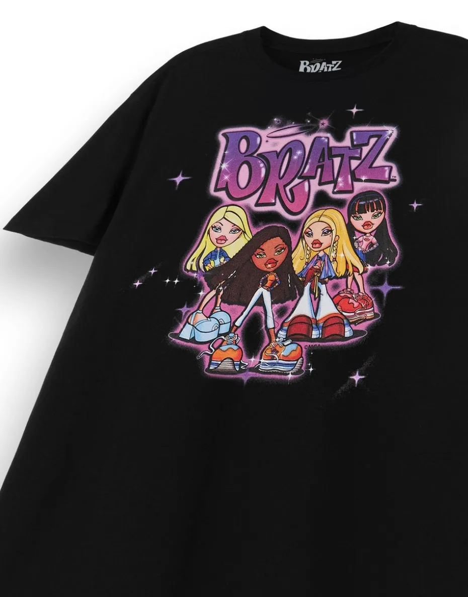 Bratz Black Group Short Sleeved T-Shirt