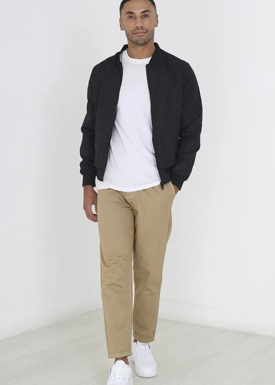 Brave Soul Black Bomber Jacket