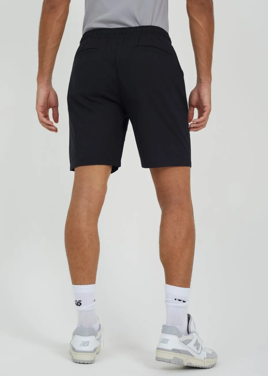 Brave Soul Black Recycled Cotton Elasticated Waist Shorts