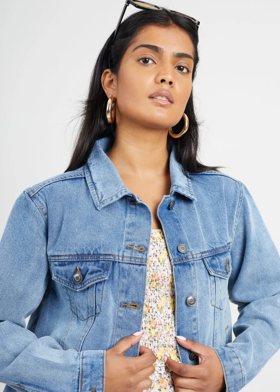 Brave Soul Blue Western Style Denim Jacket
