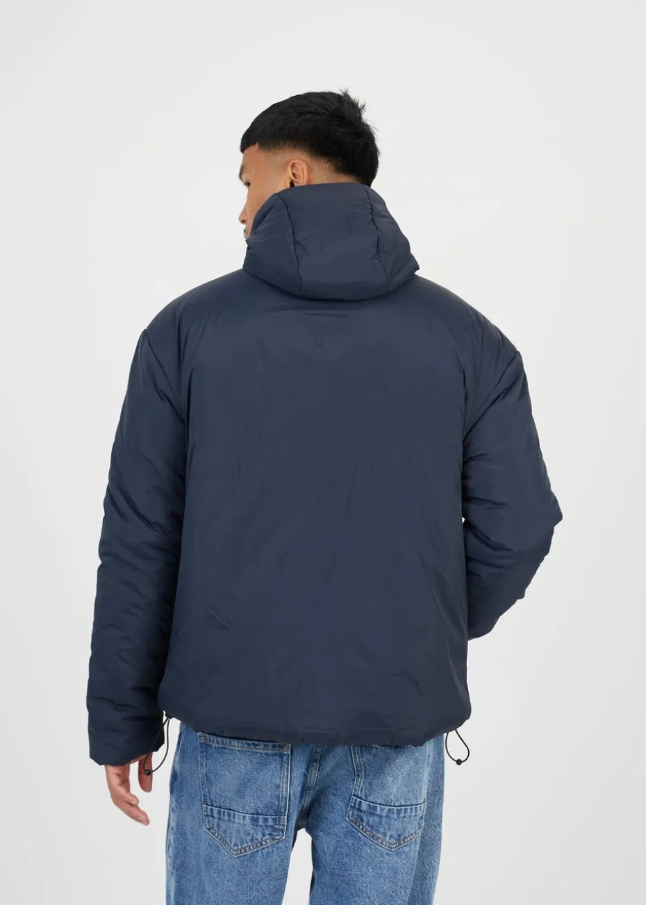 Brave Soul Navy Padded Hooded Jacket