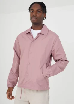 Brave Soul Pink Lightweight Coach Style Jacket