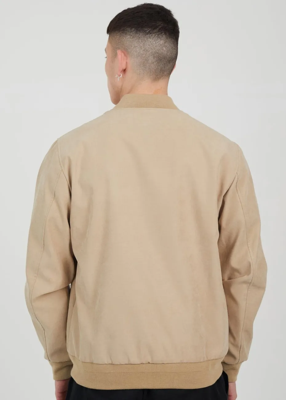 Brave Soul Stone Lightweight Bomber Jacket
