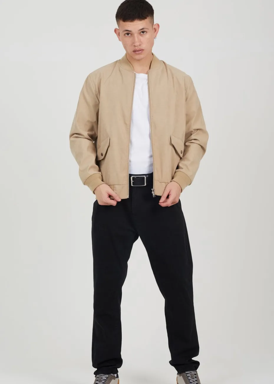 Brave Soul Stone Lightweight Bomber Jacket