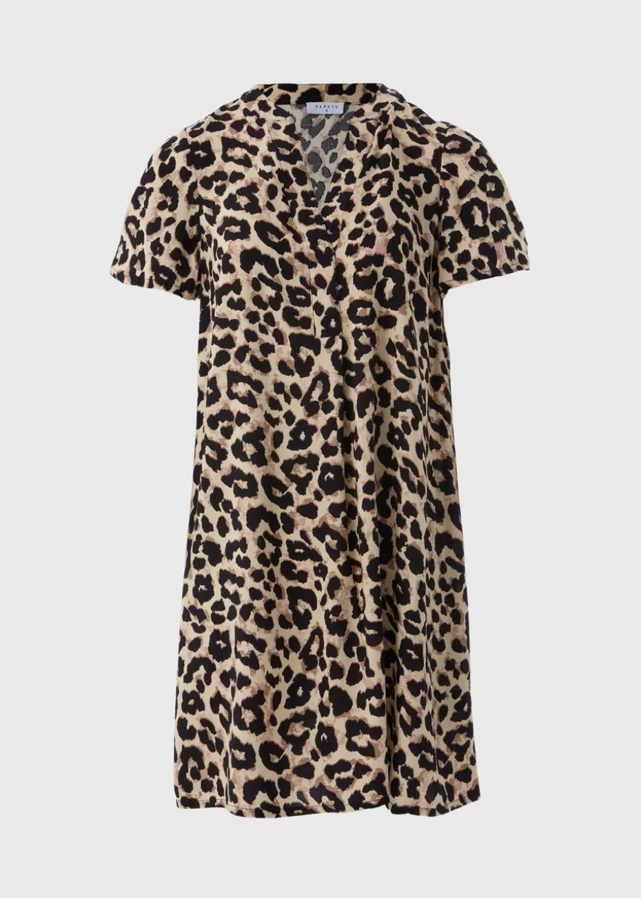 Brown Leopard Popover Tunic
