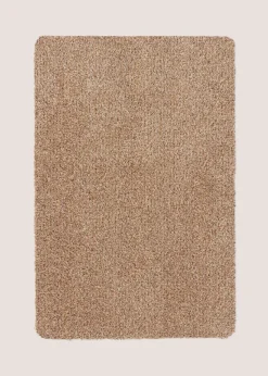 Brown Plain Linen Doormat (50cm x 75cm)
