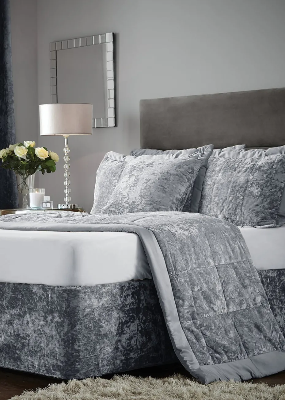 Catherine Lansfield Crushed Velvet Divan Base Wrap