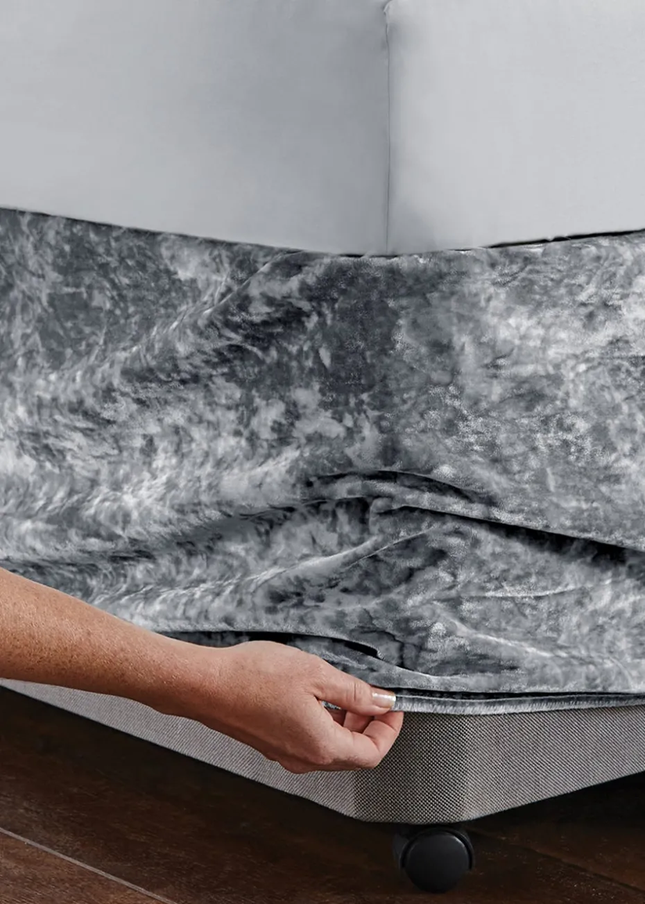 Catherine Lansfield Crushed Velvet Divan Base Wrap