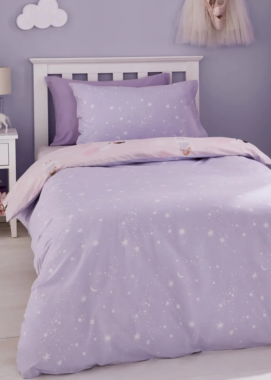 Catherine Lansfield Dancing Fairies Reversible Duvet Cover Set