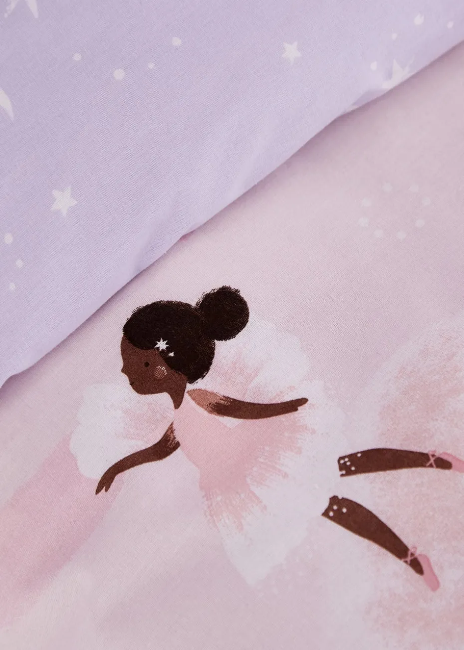 Catherine Lansfield Dancing Fairies Reversible Duvet Cover Set