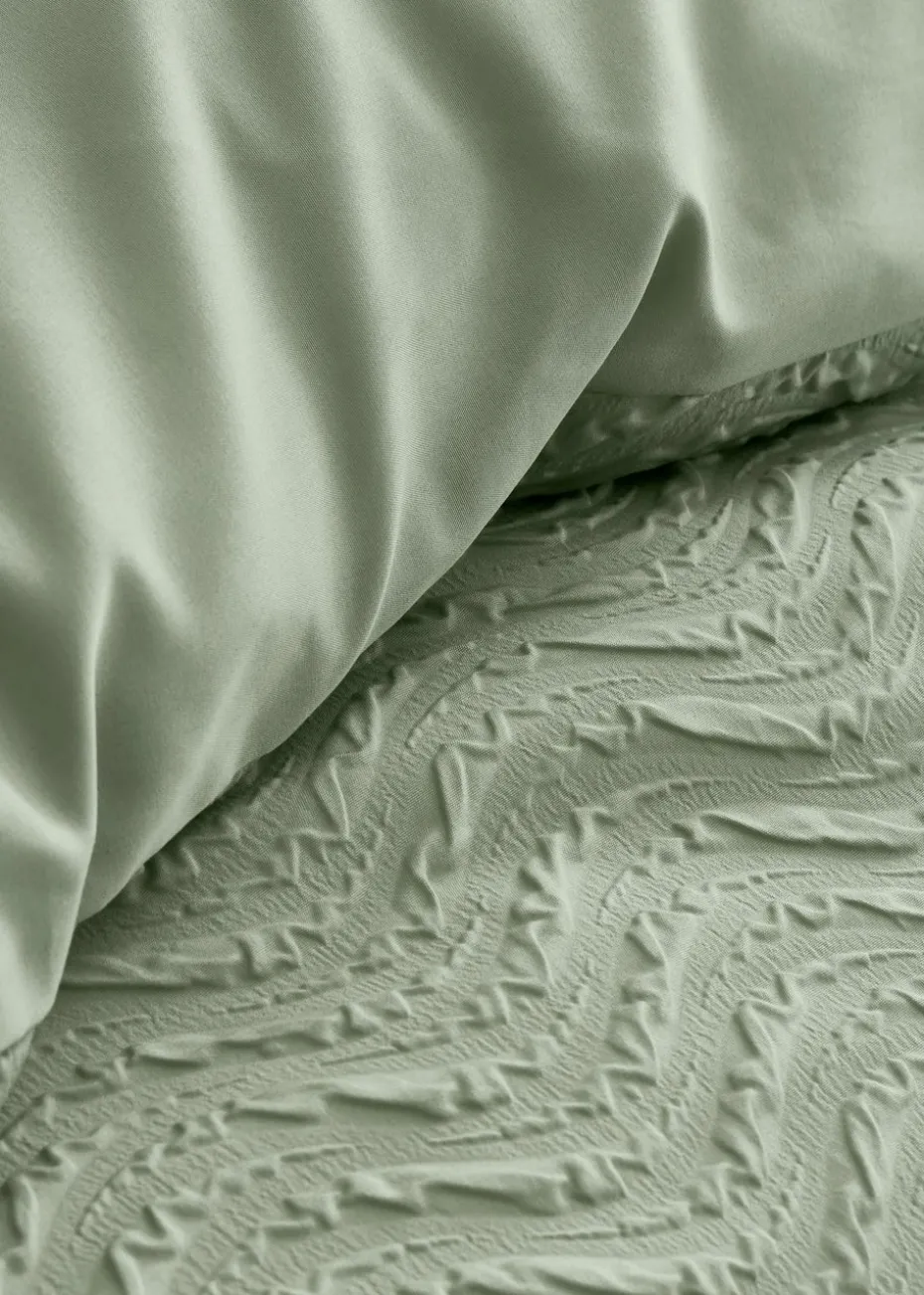Catherine Lansfield Heatset Wave Duvet Cover Set