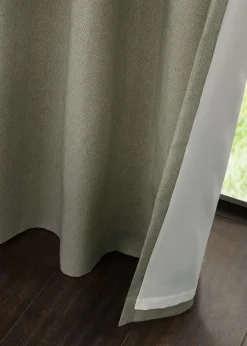 Catherine Lansfield Melville Lined Eyelet Curtains
