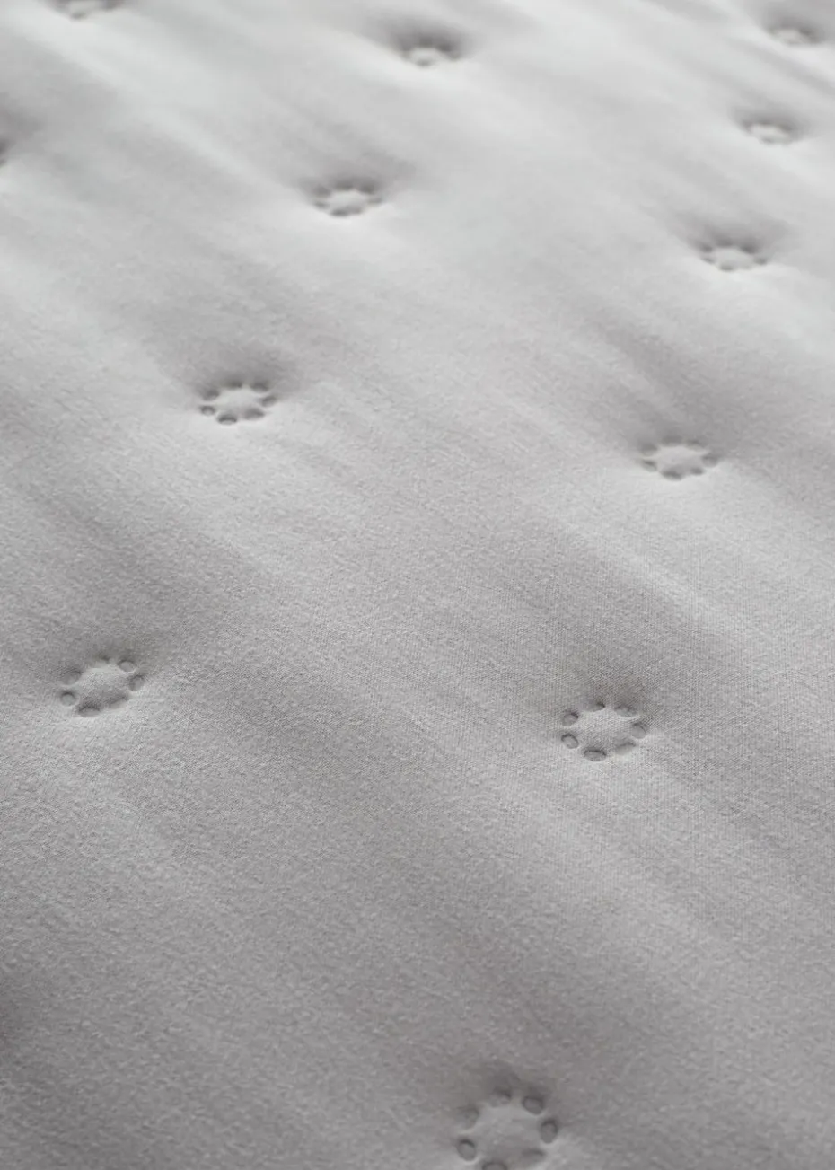 Catherine Lansfield Nori Silver Pinsonic Faux-Shearling Duvet Cover Set