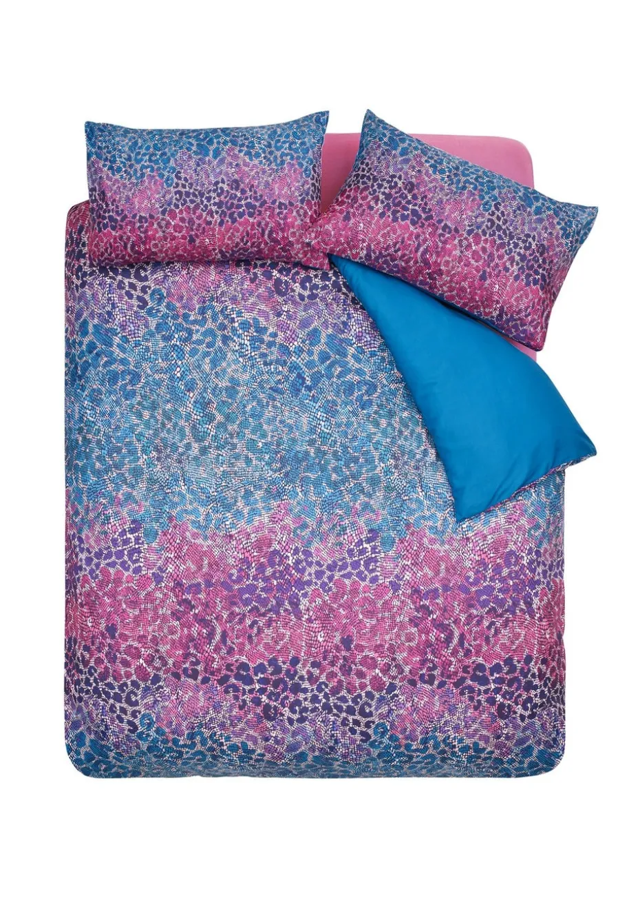 Catherine Lansfield Satin Animal Print Duvet Cover Set