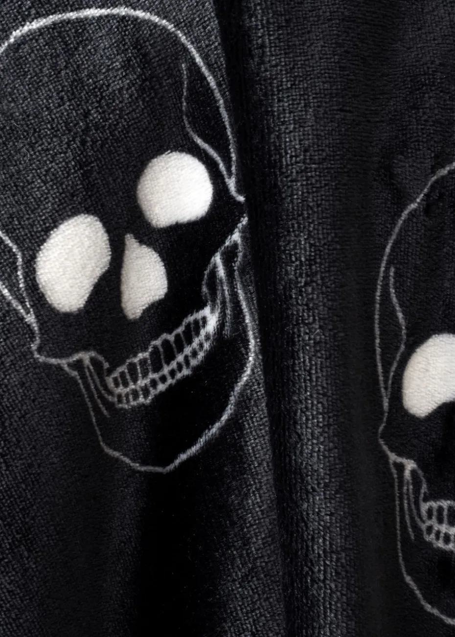 Catherine Lansfield Skulls Cosy Fleece 130x170cm Blanket Throw