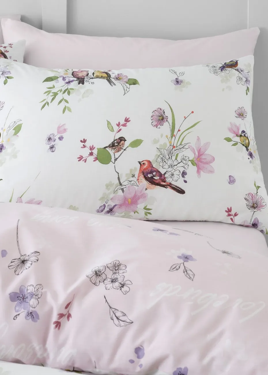 Catherine Lansfield Songbird Reversible Duvet Cover Set