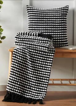 Catherine Lansfield Stab Stitch Cushion (43x43cm)