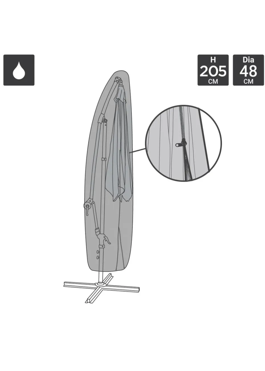 Charles Bentley Black Deluxe Banana Umbrella Cover