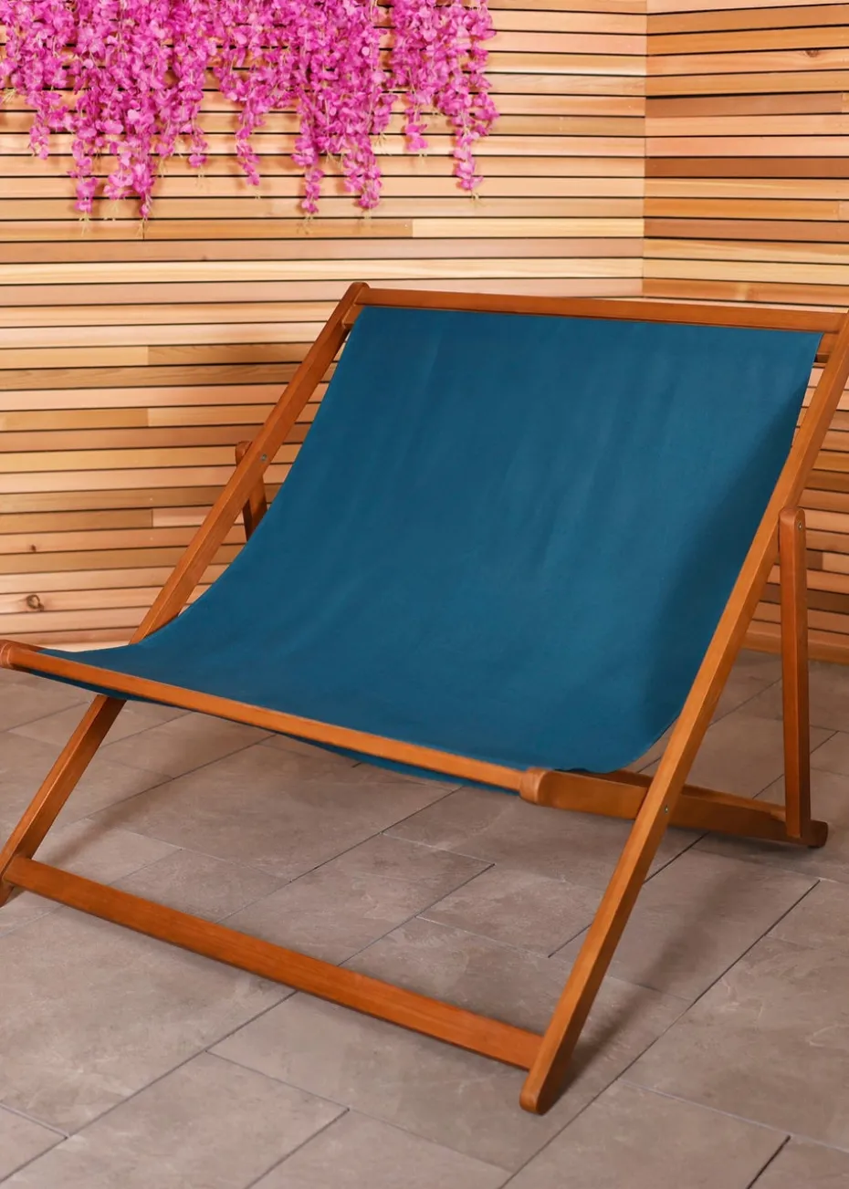 Charles Bentley FSC Eucalyptus Wooden Double Deck Chair