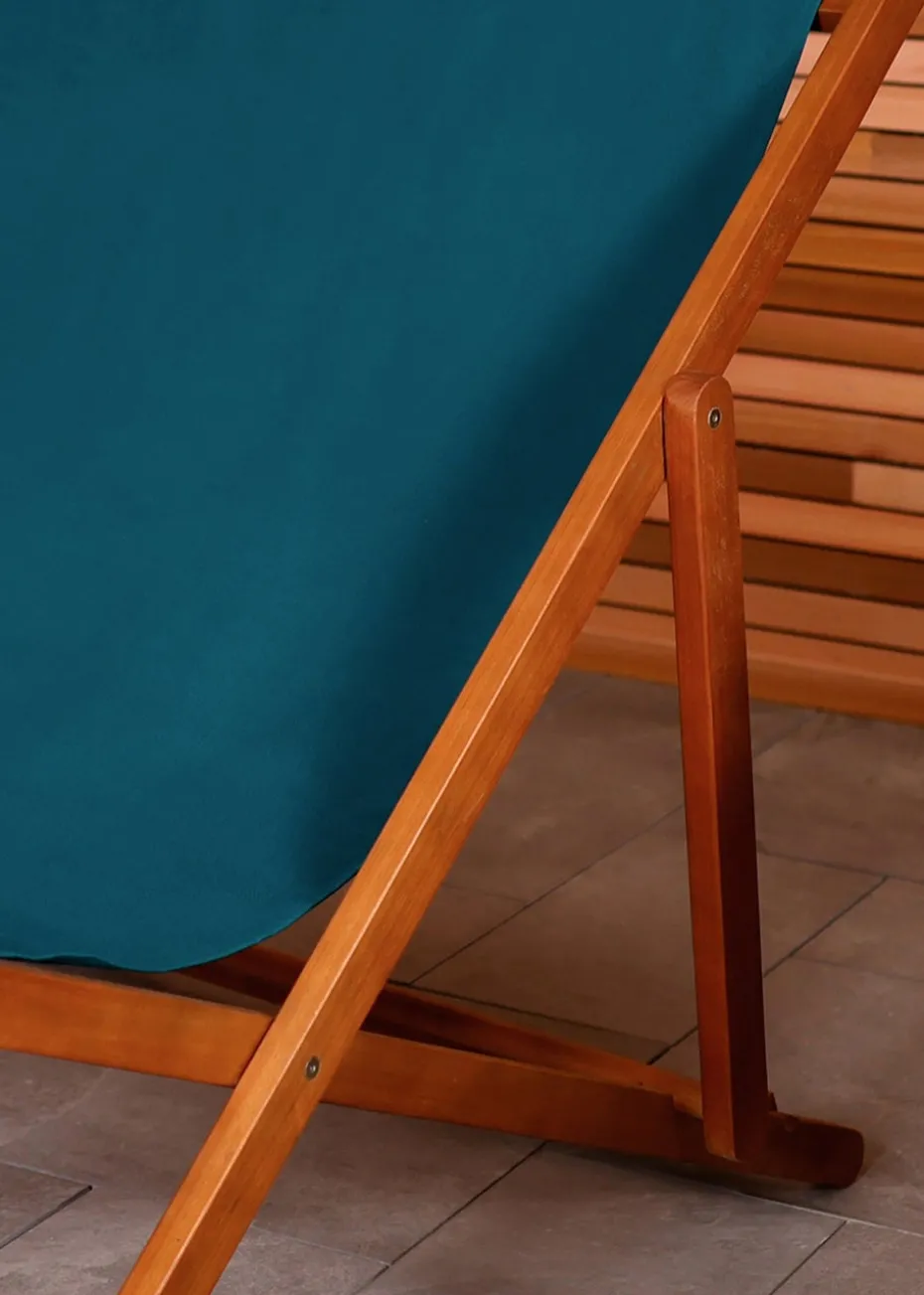 Charles Bentley FSC Eucalyptus Wooden Double Deck Chair