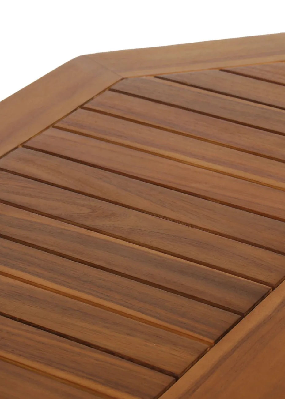 Charles Bentley FSC Hardwood Octagonal Dining Table (H74cm x W90cm x D90cm)