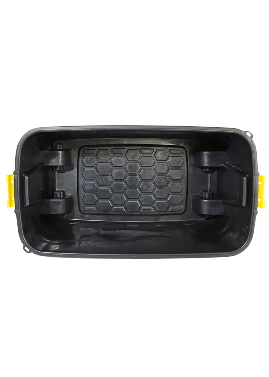 Charles Bentley Heavy Duty Trunk on Wheels Black