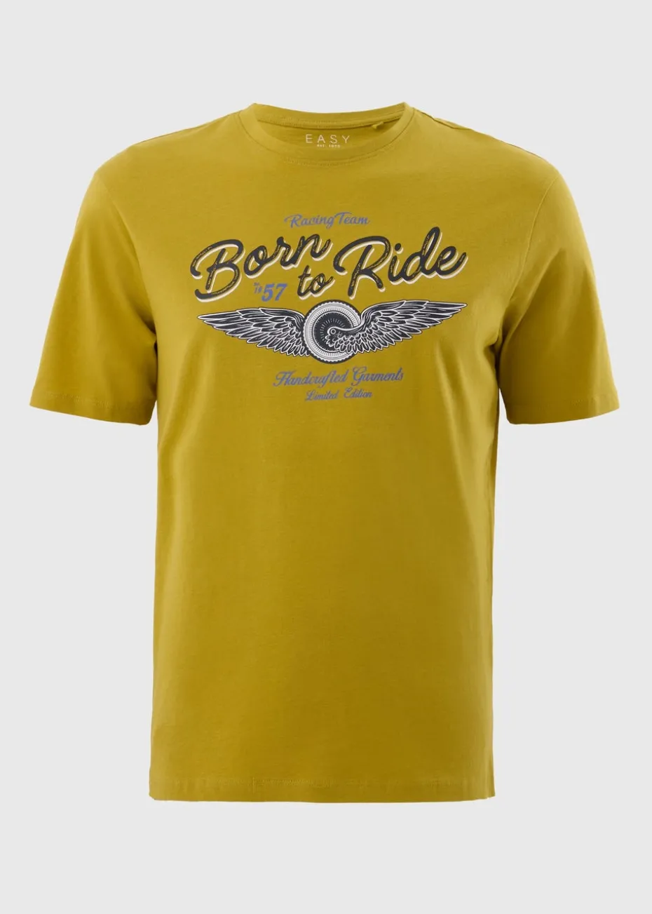 Chartreuse Printed T-Shirt