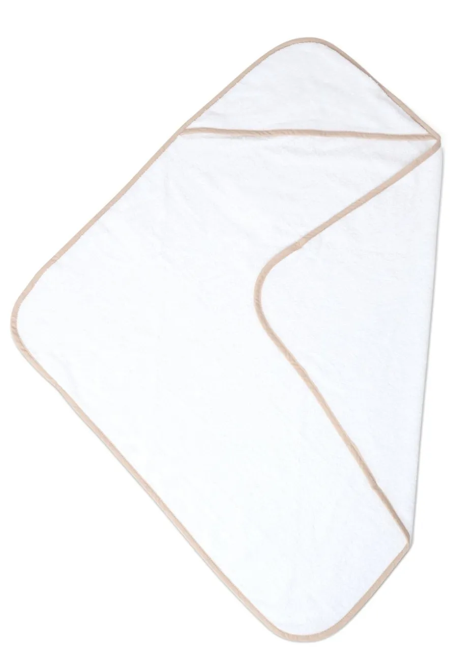 Clair de Lune 2 Pack White Basic Hooded Towel