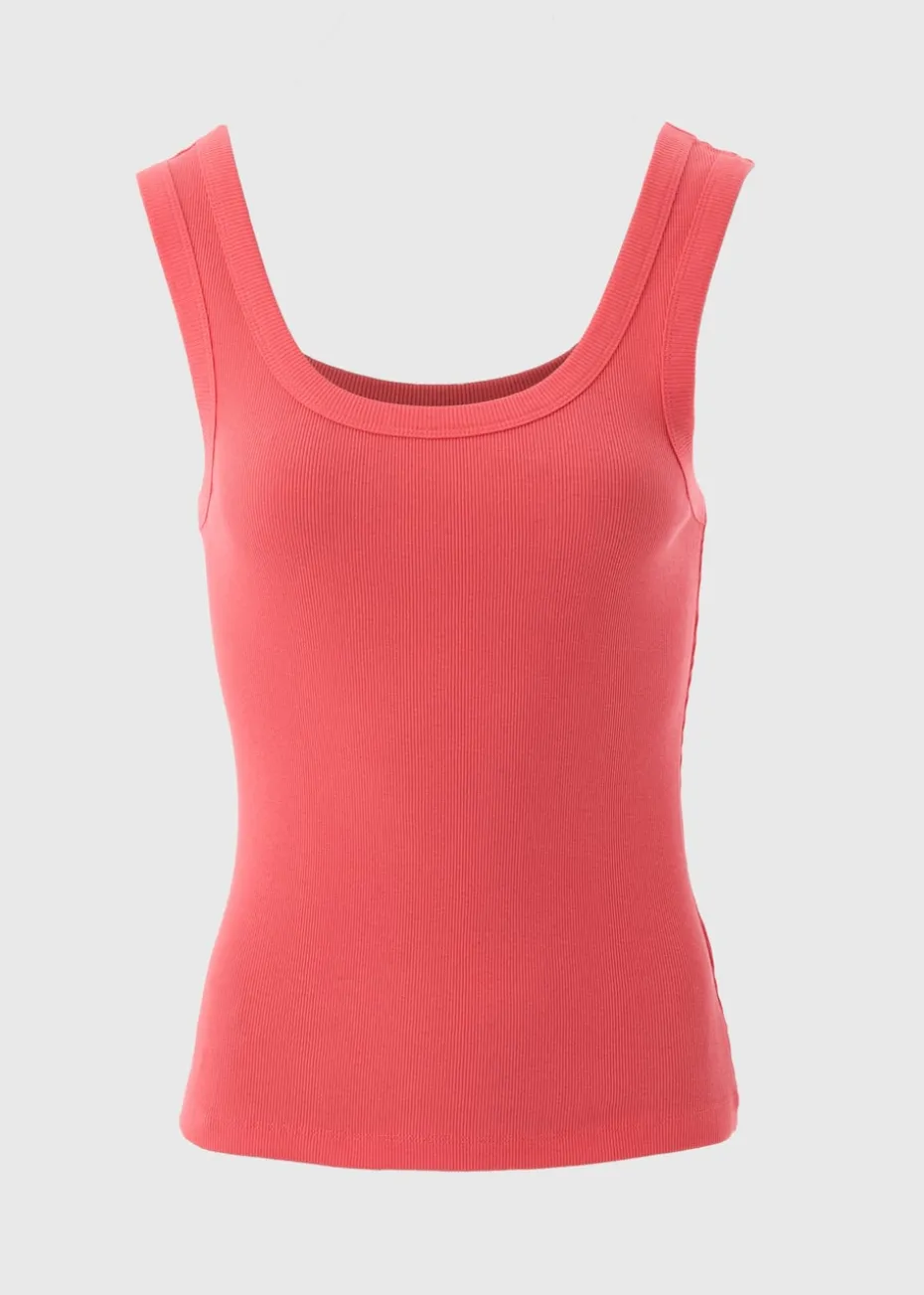 Coral Rib Jersey Vest