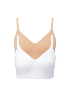 Cotton Traders Multi 2 Pack Abby Non-Wired Comfort Fit Bras