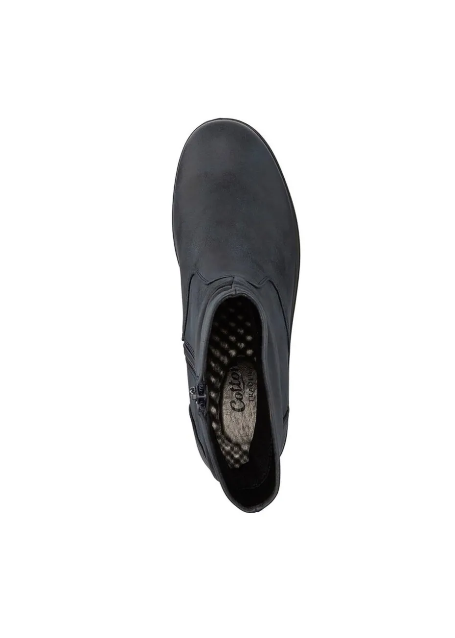 Cotton Traders Slate Dark Blue Core Comfort Flexisole Boots
