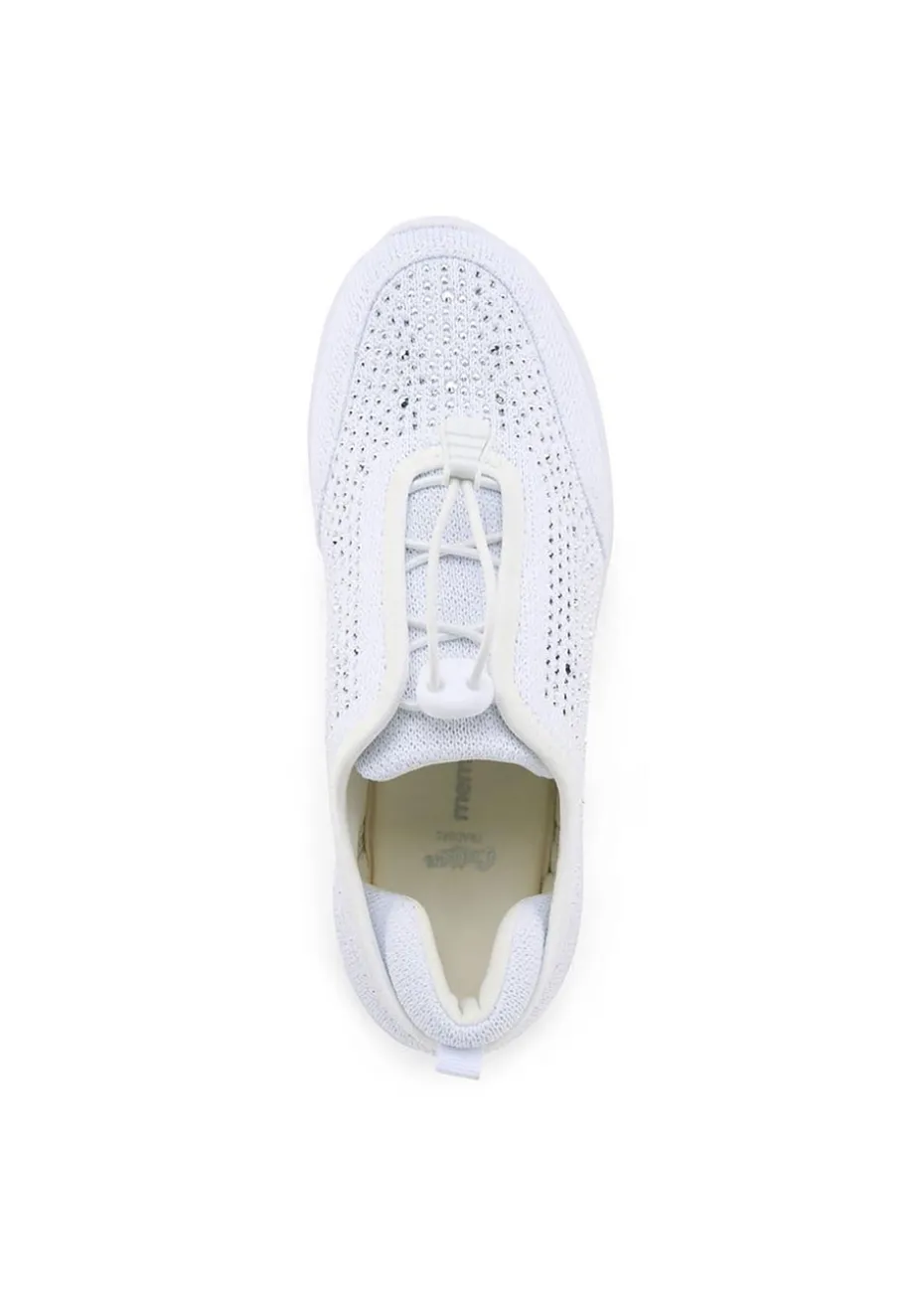 Cotton Traders Warm Cream Memorylite Toggle Trainers