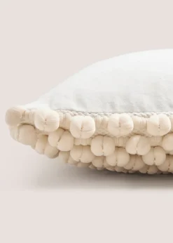 Cream Bobble Cushion